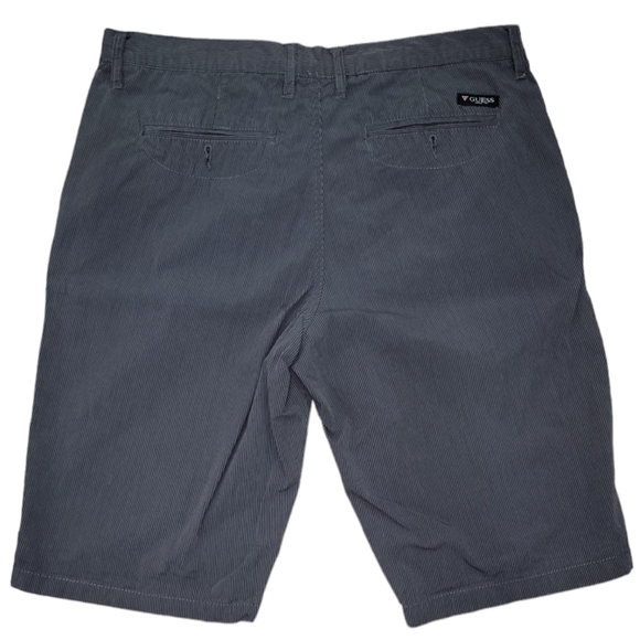 (M) Guess Shorts Grey Striped (Men) - Picture 2 of 8